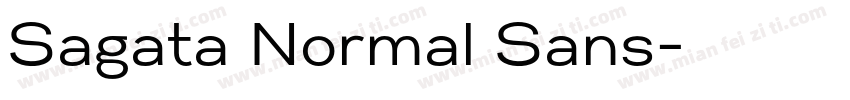 Sagata Normal Sans字体转换
